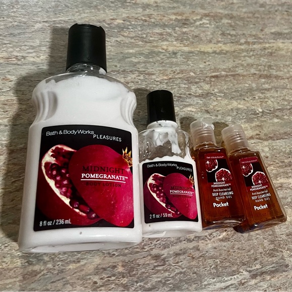 Bath & Body Works Discontinued Midnight Pomegranate Lotions & Hand Sanitizers - Picture 2 of 9